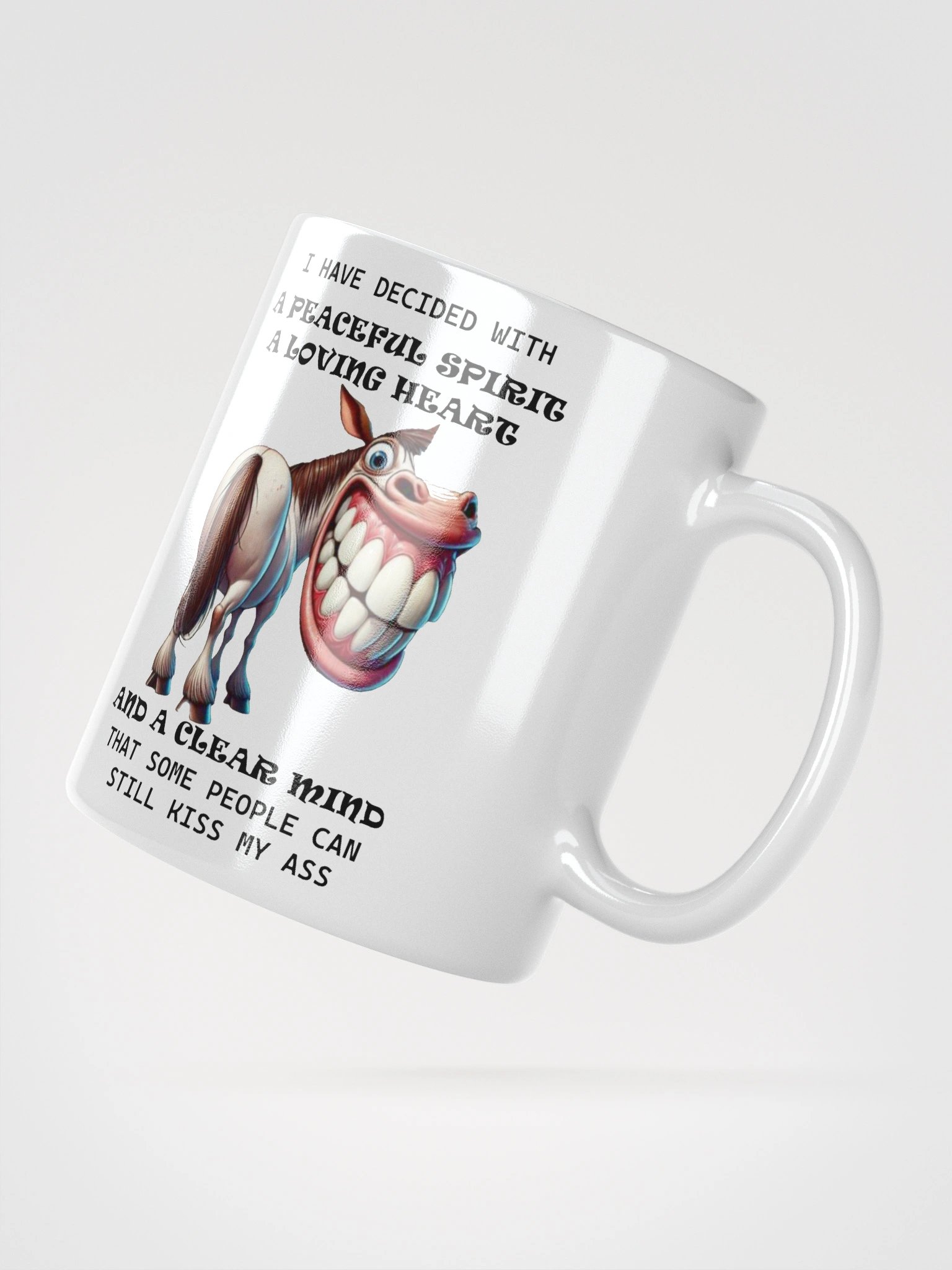 "Peaceful Spirit, Sass Included – CBM Whiteout Mug" product image (8)