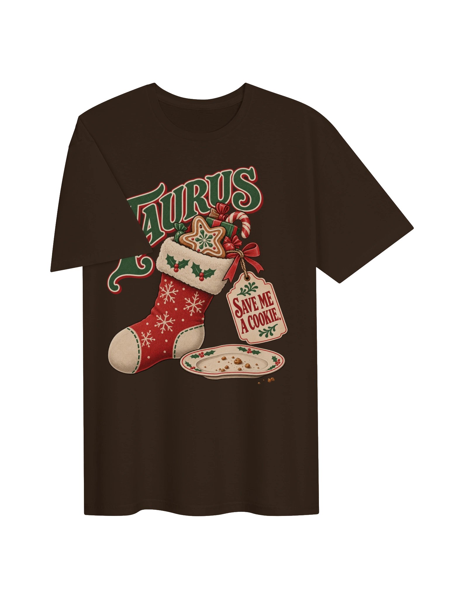 Taurus Save Me a Cookie Christmas T-Shirt product image (3)