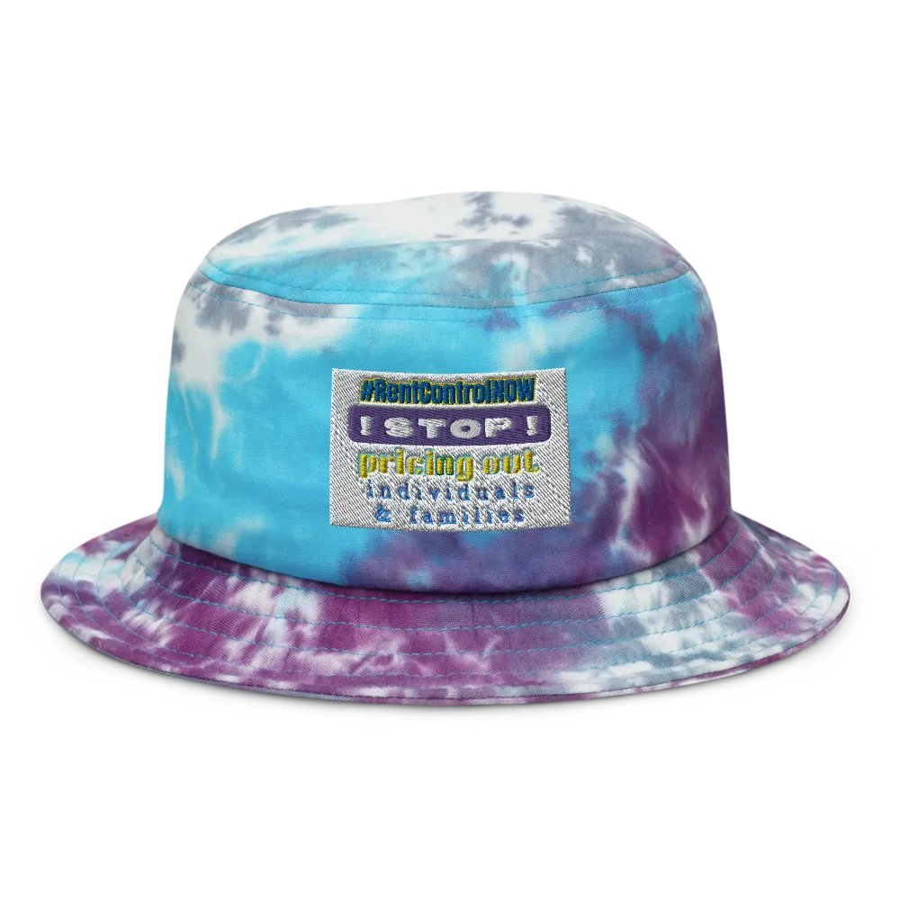 #RentControlNow - hat - bucket - tiedye product image (1)