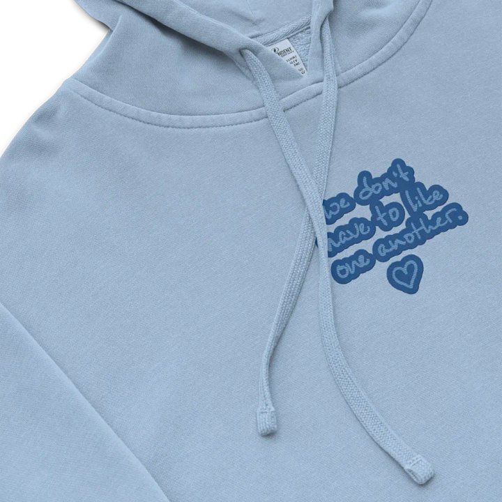 ONE ANOTHER (creek) embroidered pigment hoodie product image (1)