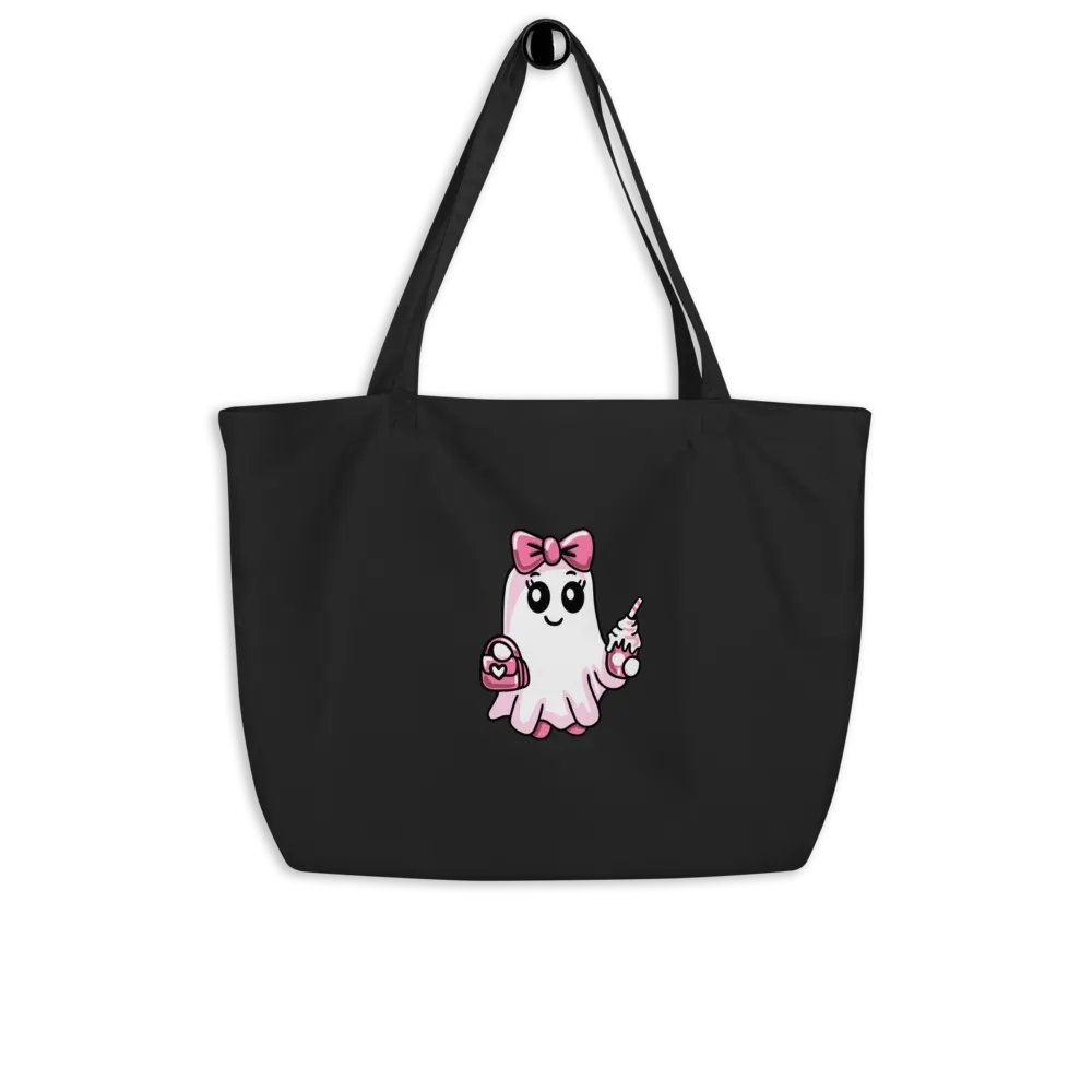 Cute Ghost Organic Cotton Tote product image (4)