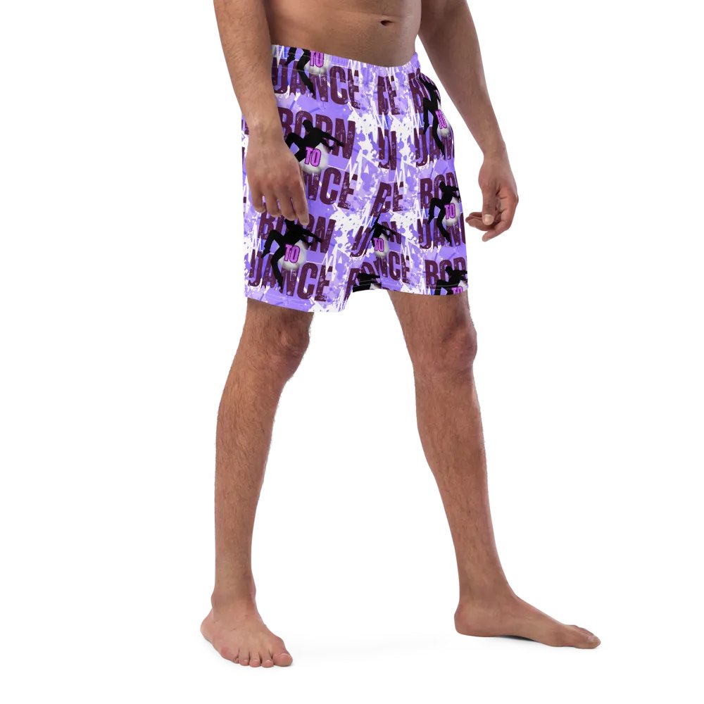 Born to Dance His Silhouette All-Over Swim Trunks product image (8)