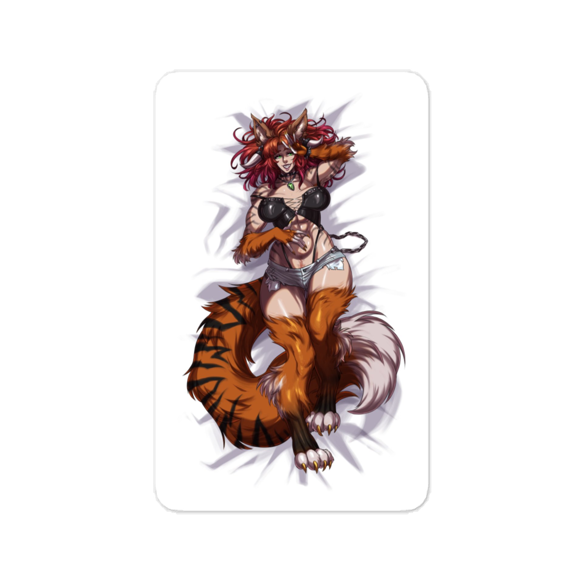 Wolfhead and Bed - Vinyl Sticker! product image (1)