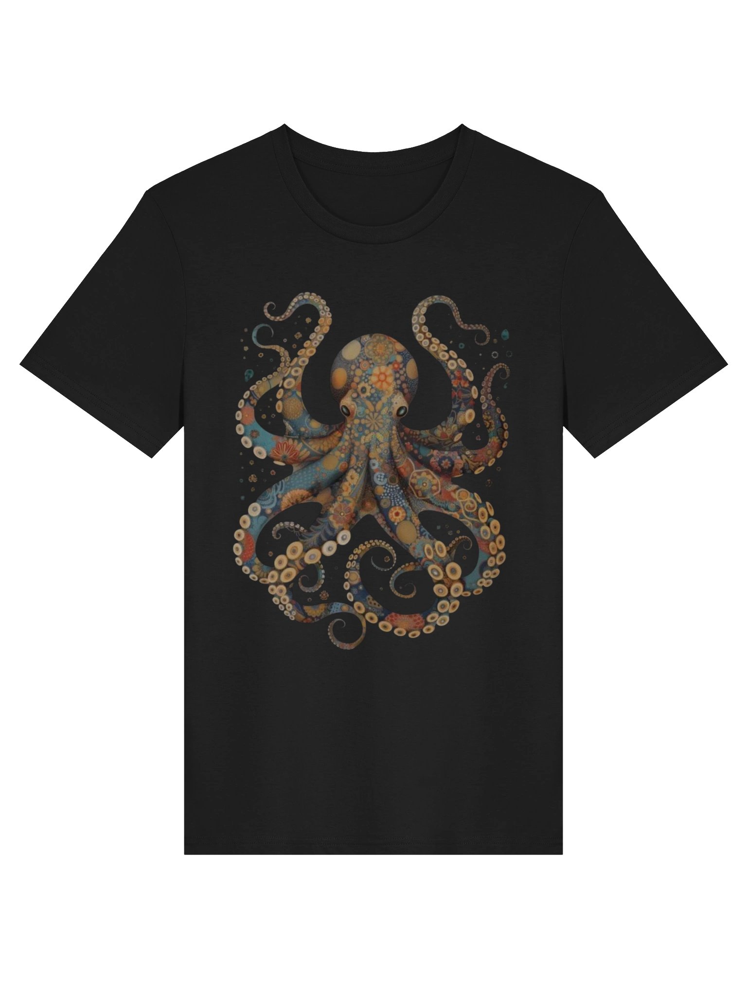 Colorful Octopus T-Shirt – Boho Ocean Art Tee | Mandala Octopus Graphic Shirt product image (1)