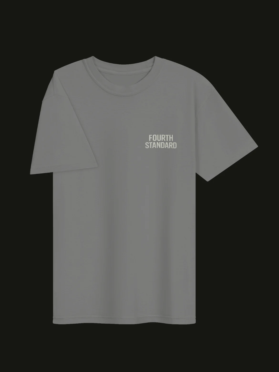 Plain fourth standard tee (gray) product image (2)