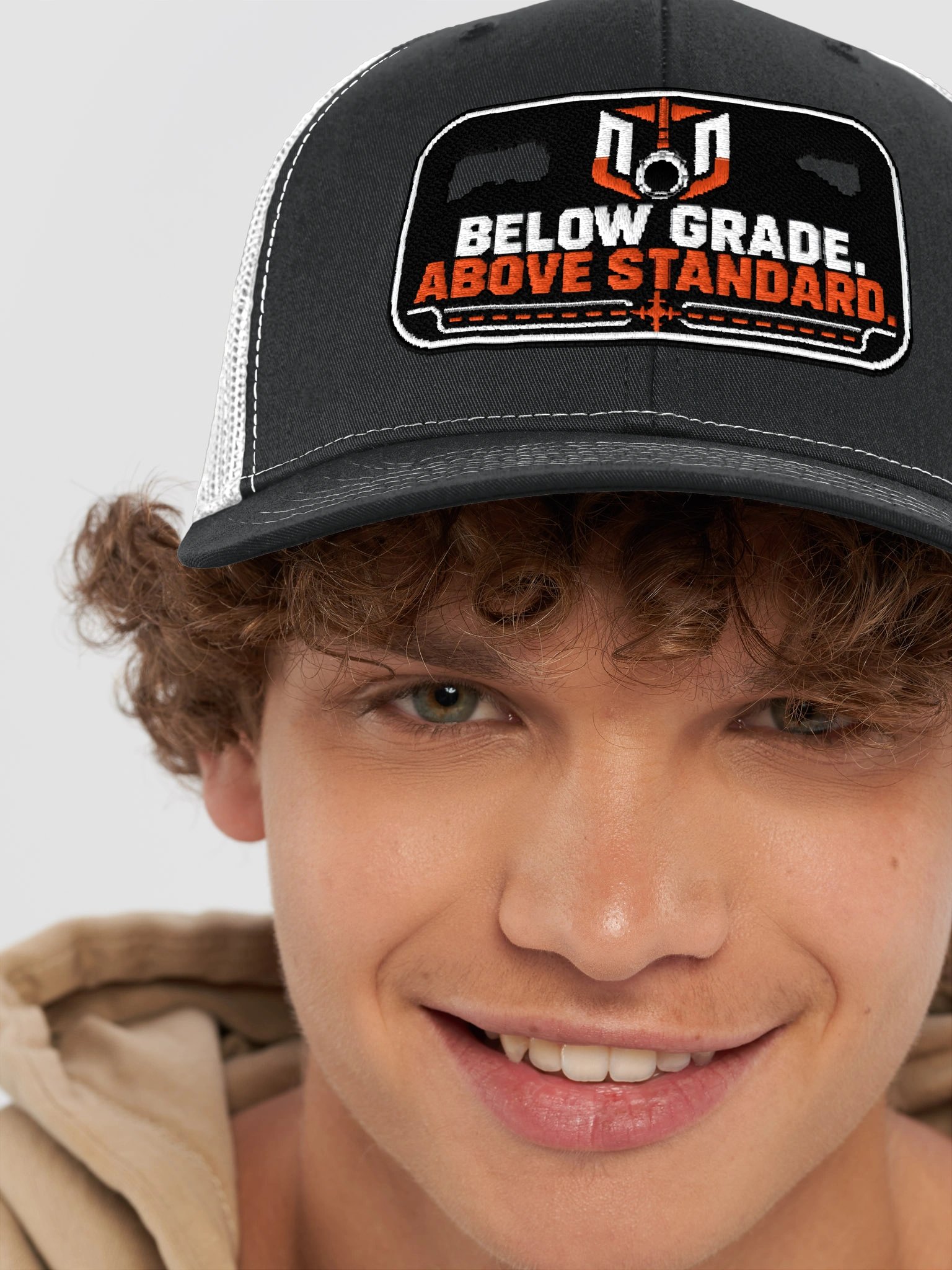 Below Grade. Above Standard. Trucker Hat product image (17)
