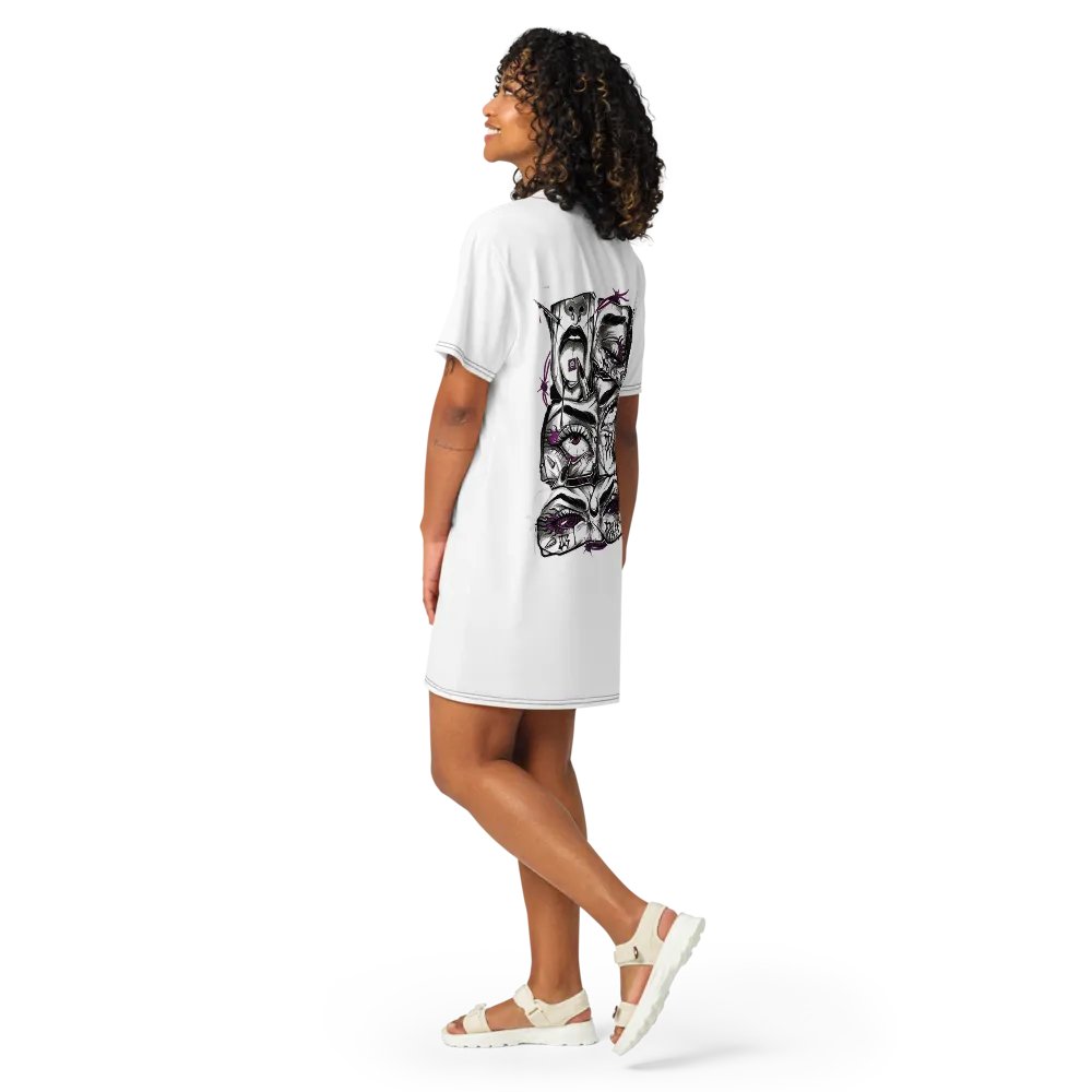 Glamdern Urban Graffiti Art T-Shirt Dress product image (9)