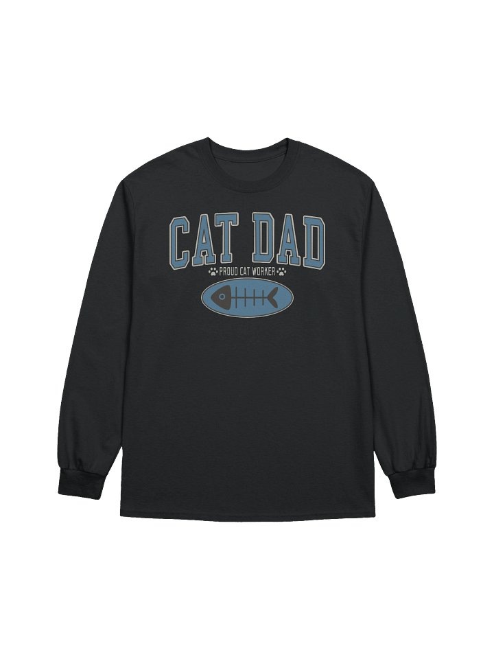 Cat Dad (Proud Cat Worker) 2 - Unisex Adult Long Sleeve T-shirt product image (1)
