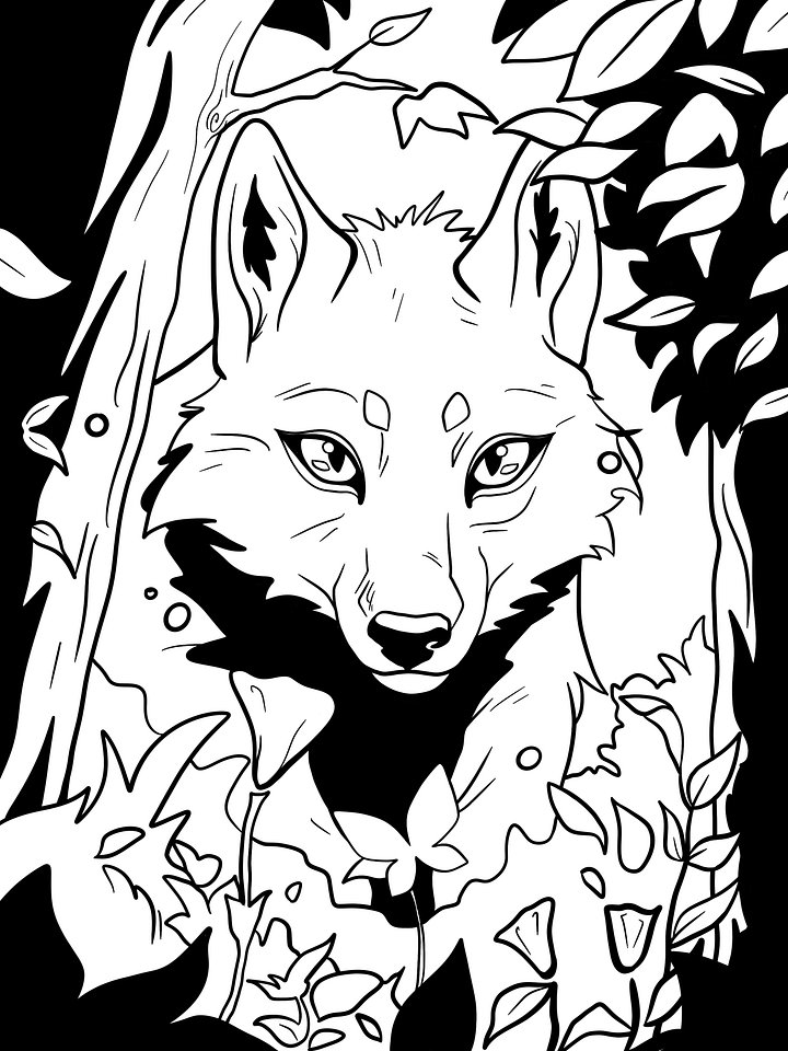 The Werewolf's Mask Digital Coloring Book product image (2)