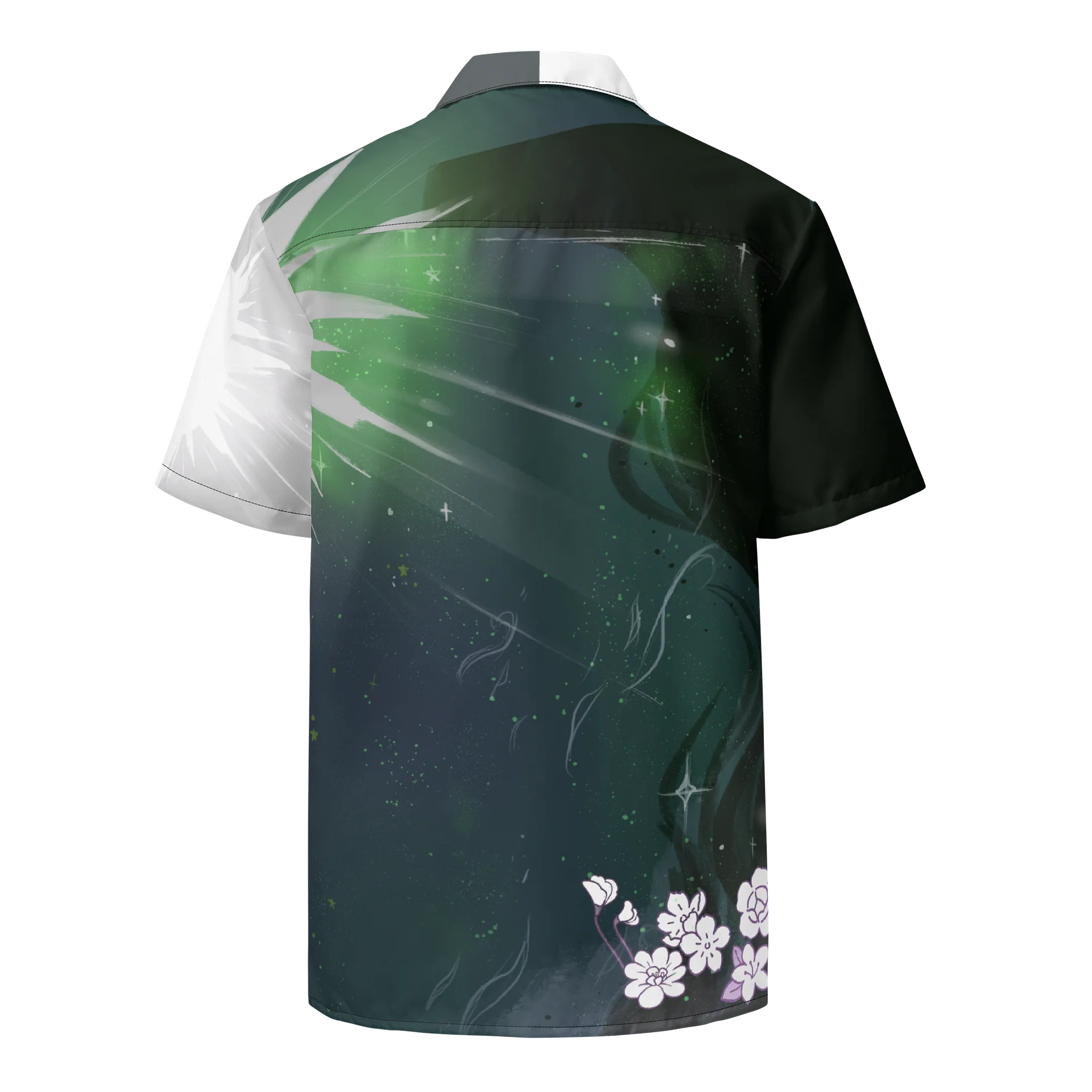 Aromantic Subtle Pride Dragon Button Up Shirt product image (5)