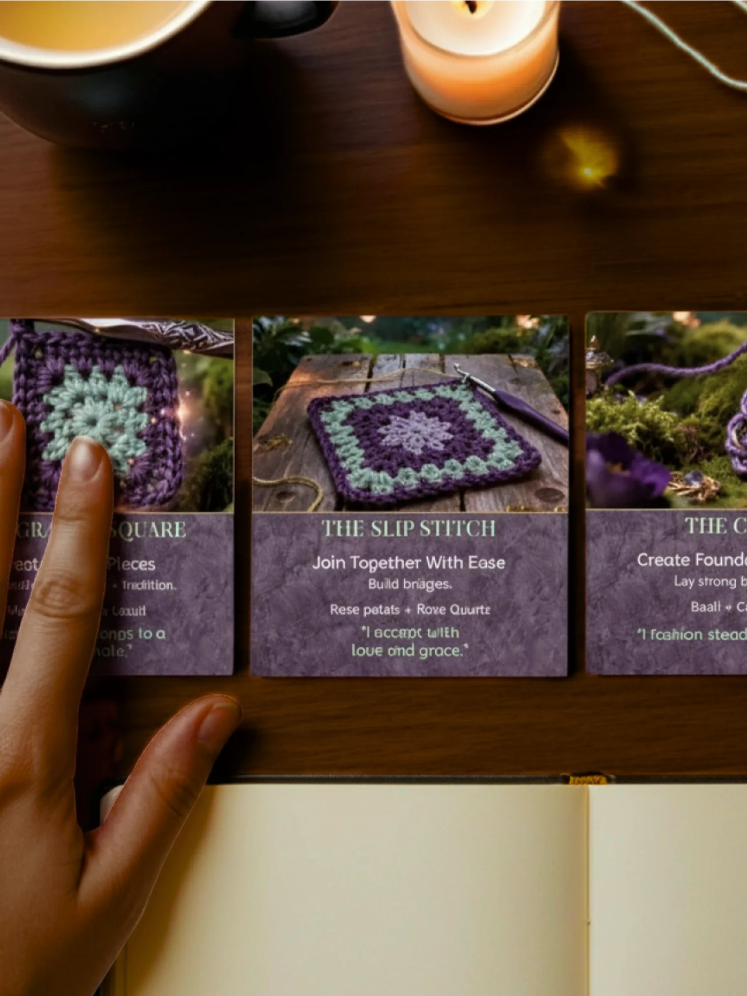 Crochet Oracle Deck Printable | Fiber Artist Oracle Cards Digital Download product image (6)