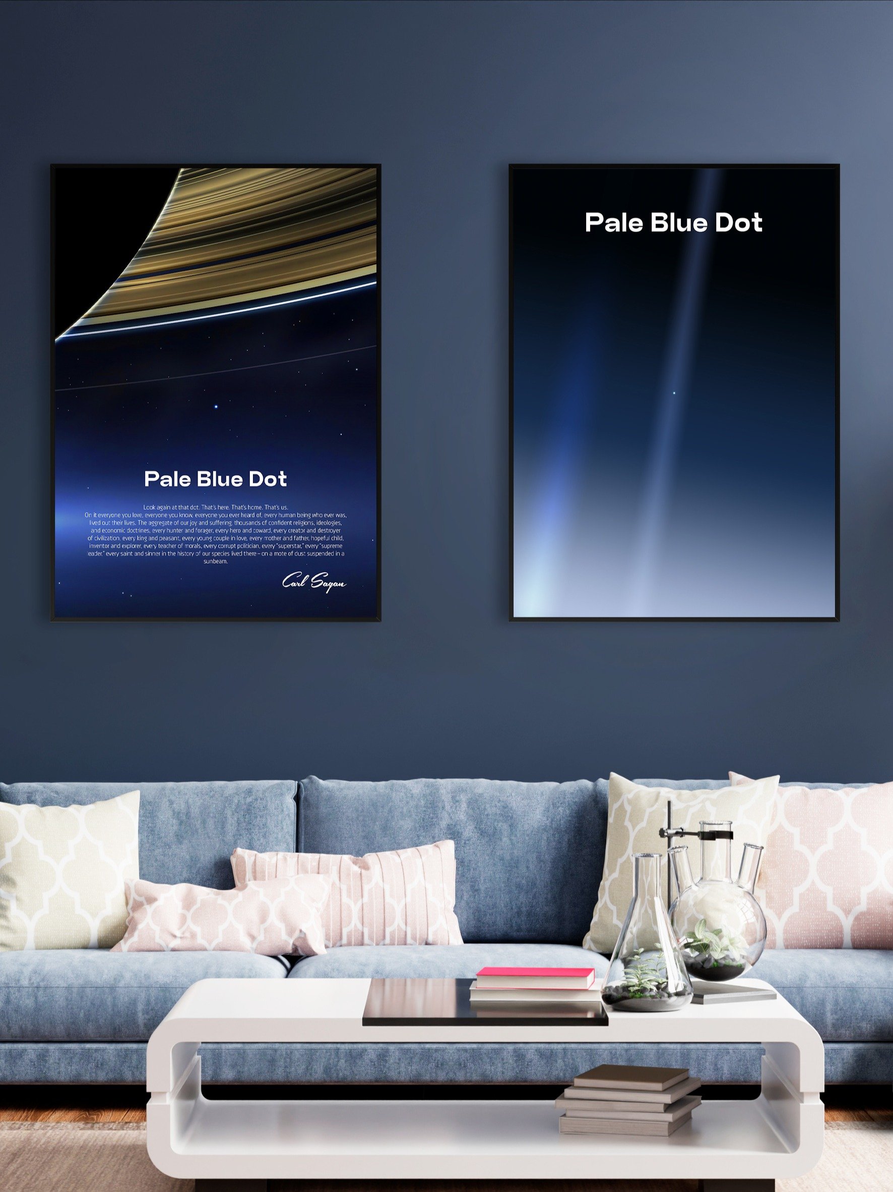 Pale Blue Dot poster, NASA Voyager 1 (2020 revision) — Space poster product image (2)