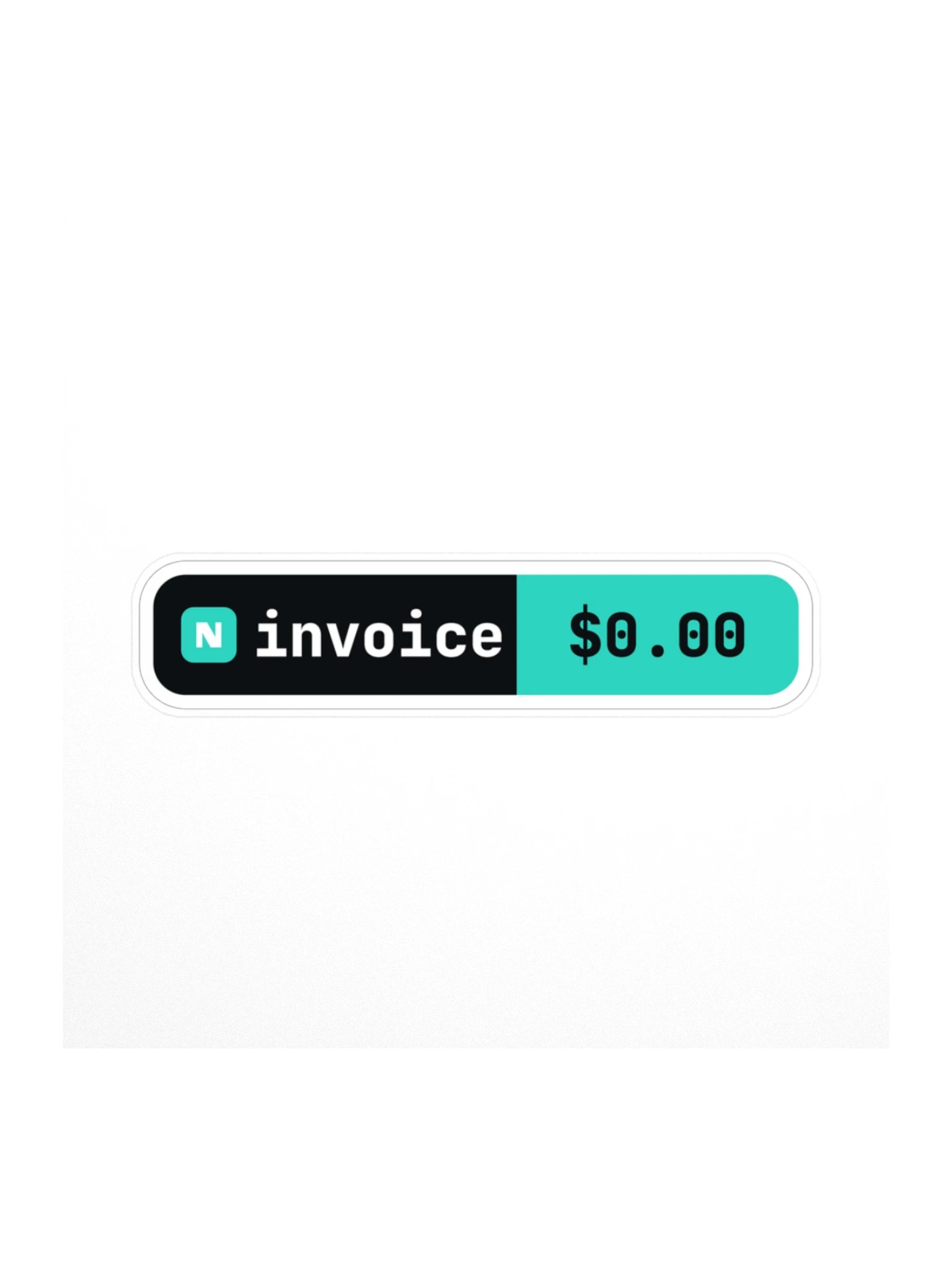 invoice | $0.00 Badge Sticker product image (1)