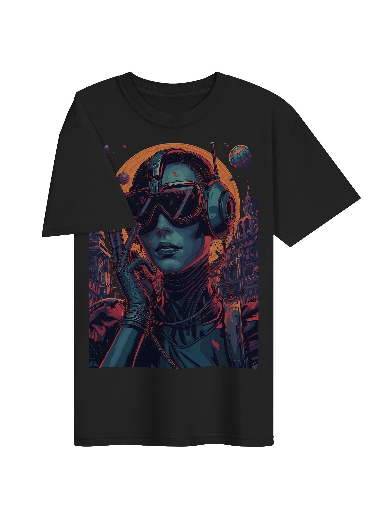 Synthwave City Drive Heavyweight T-Shirt product image (6)