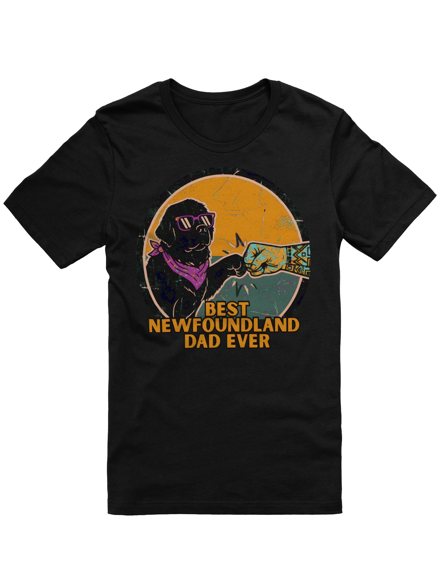 Cool Newfoundland Dad Fist-Bump Tee product image (2)