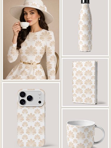 Inspired by classic elegance and vintage decorative motifs, this seamless pattern brings a refined touch to everyday pieces. ...