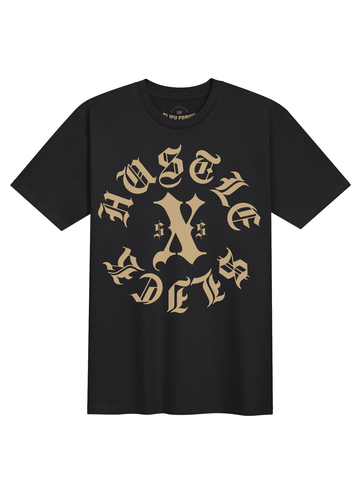 "HUSTLE SLICK" Old English Font Premium Heavyweight Tee product image (1)
