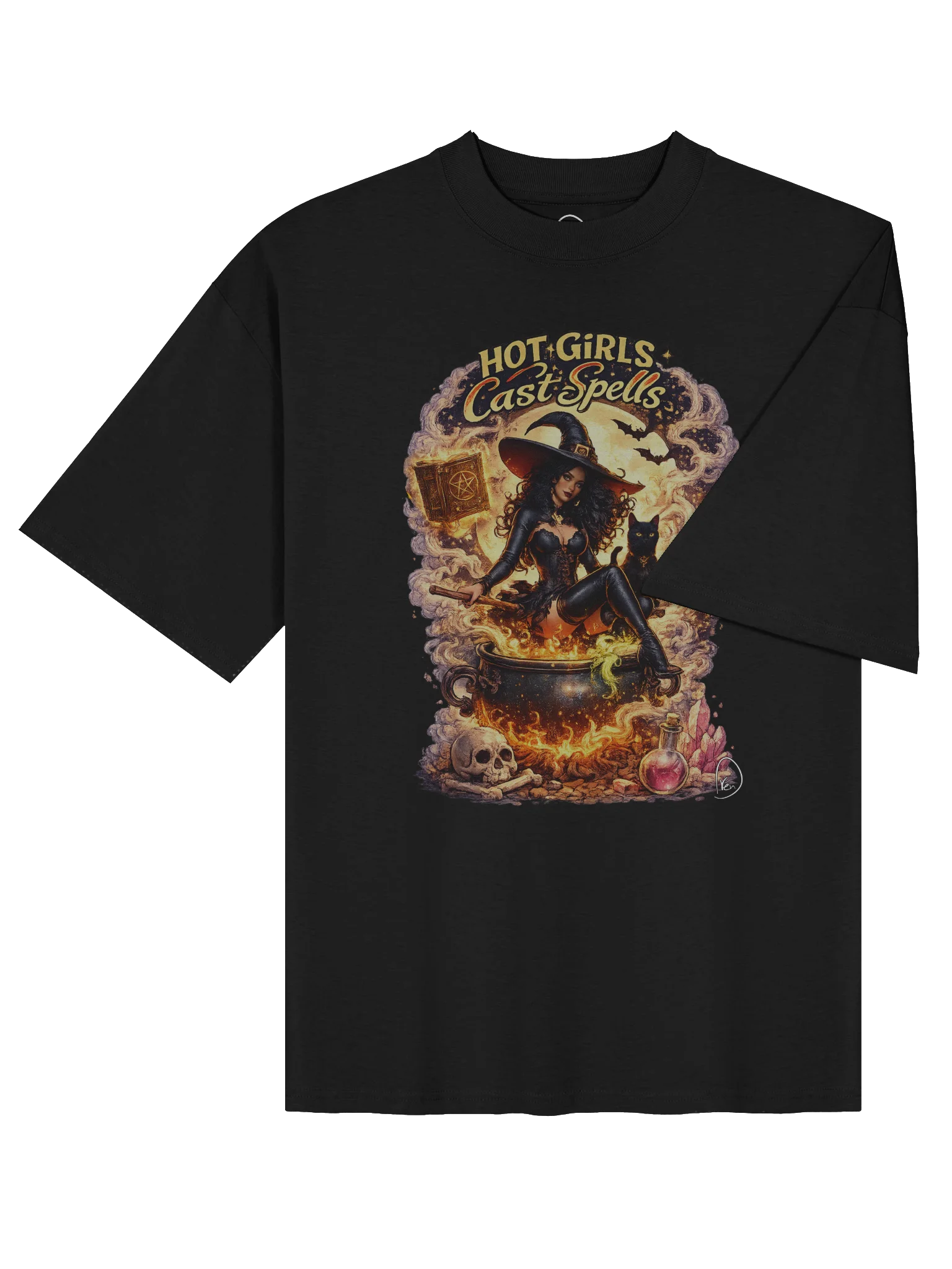 Hot Girls Cast Spells Oversized Tee product image (4)
