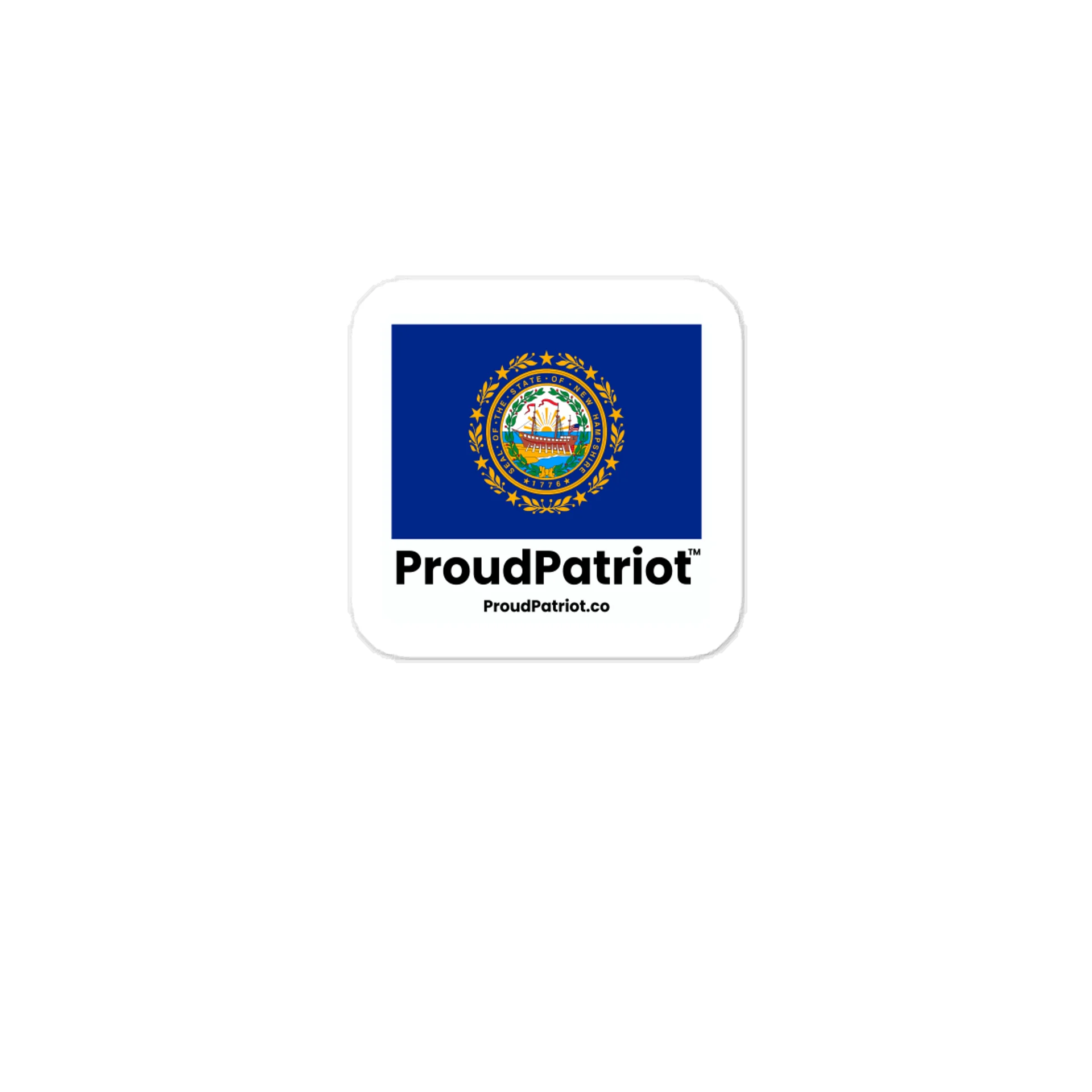 New Hampshire State Flag Vinyl Sticker product image (1)