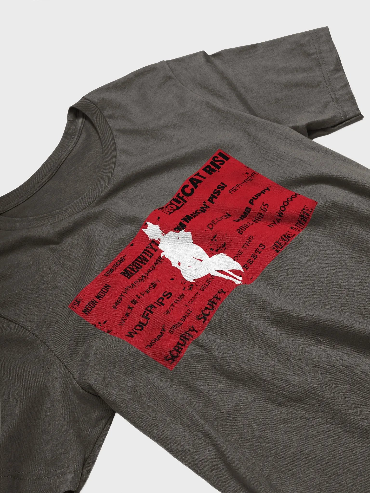 WolfcatRisi Word Wall Supersoft T-shirt product image (33)