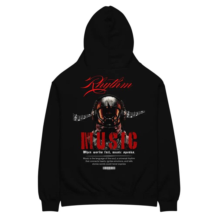 Rhythmic Flow Unisex Oversized Hoodie product image (1)