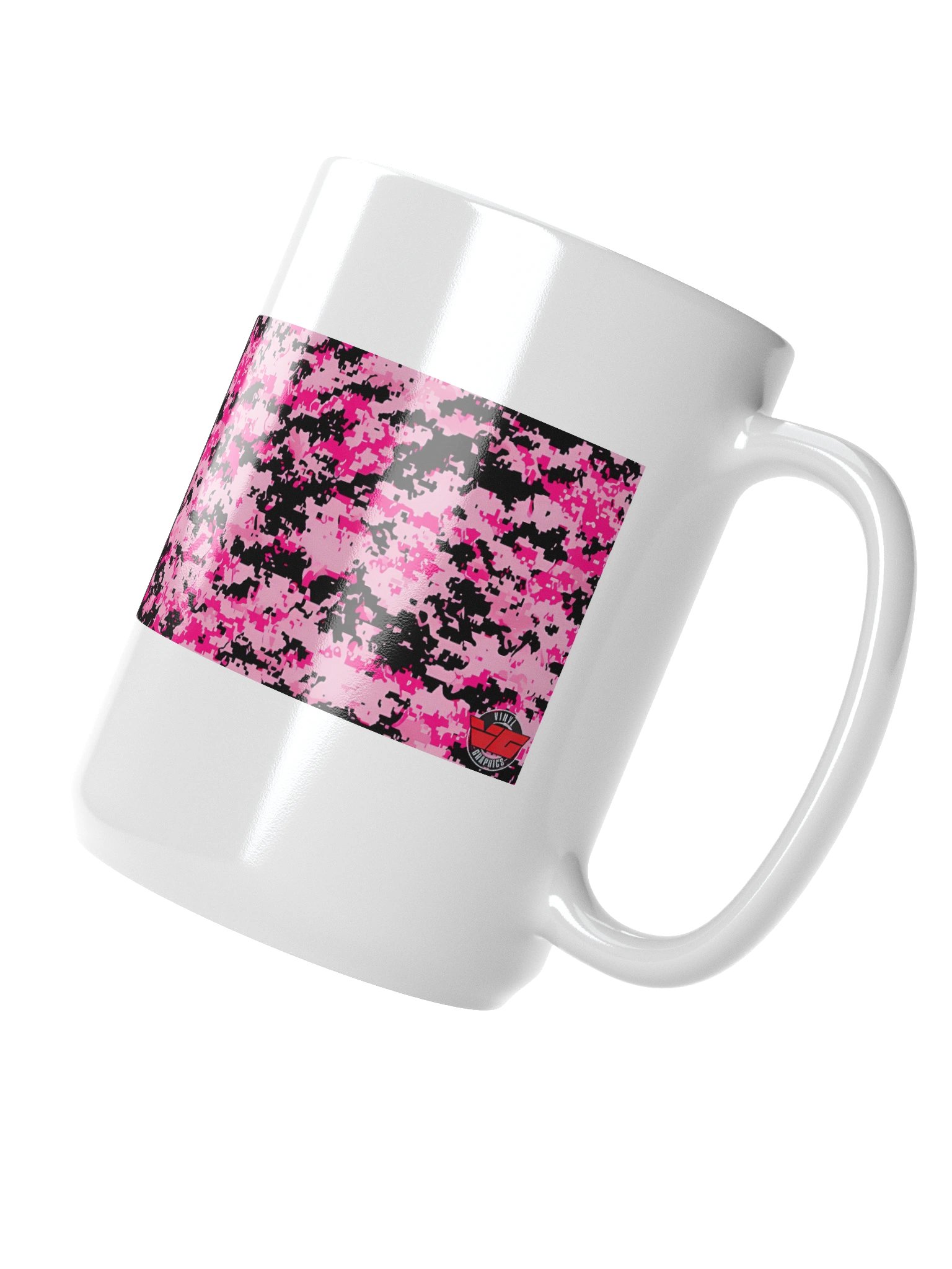 Pixelated Pink Camo Mug product image (3)