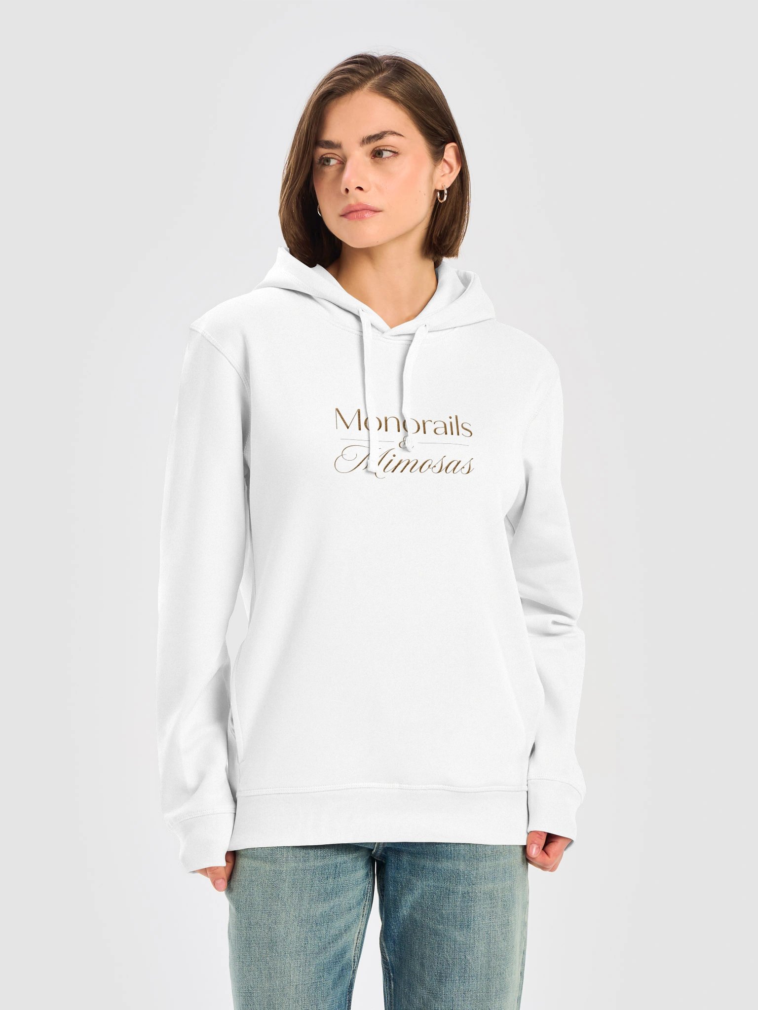 Monorails & Mimosas Hoodie White product image (5)