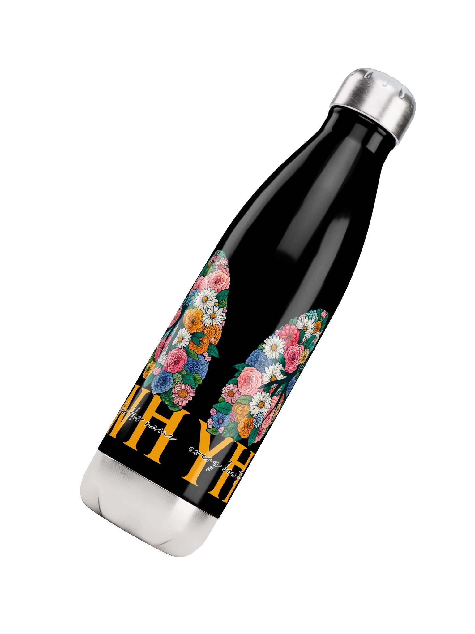 YHWH Floral Water Bottle product image (4)