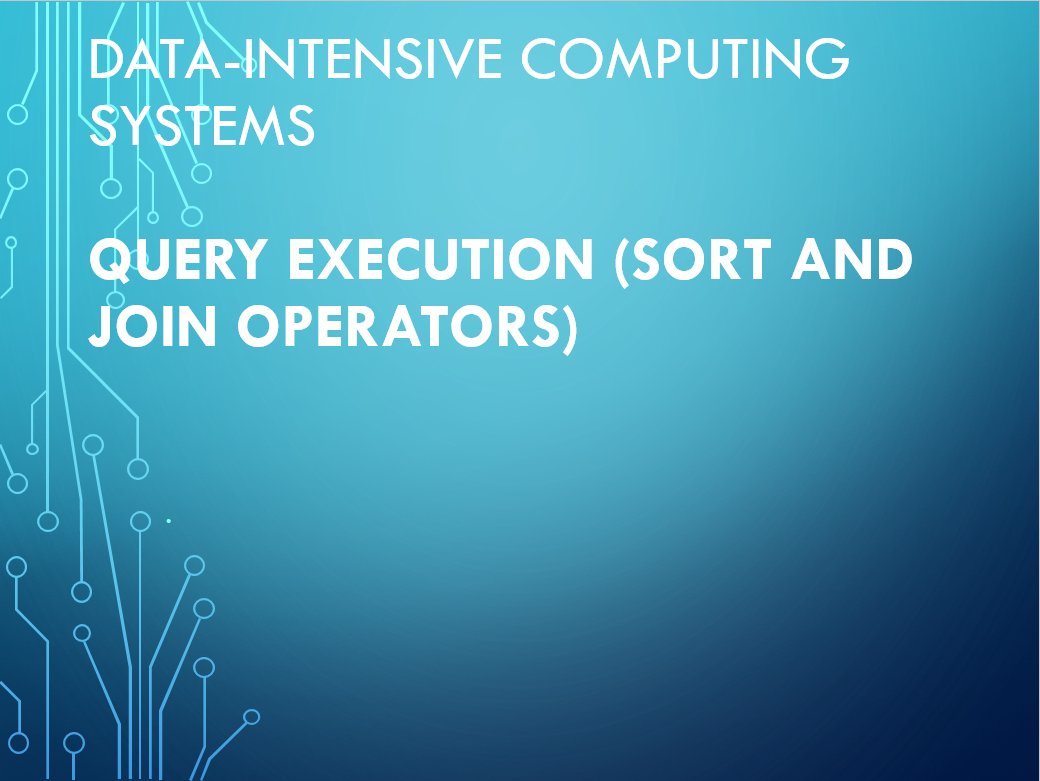 Query Execution (Sort and Join operators) product image (1)