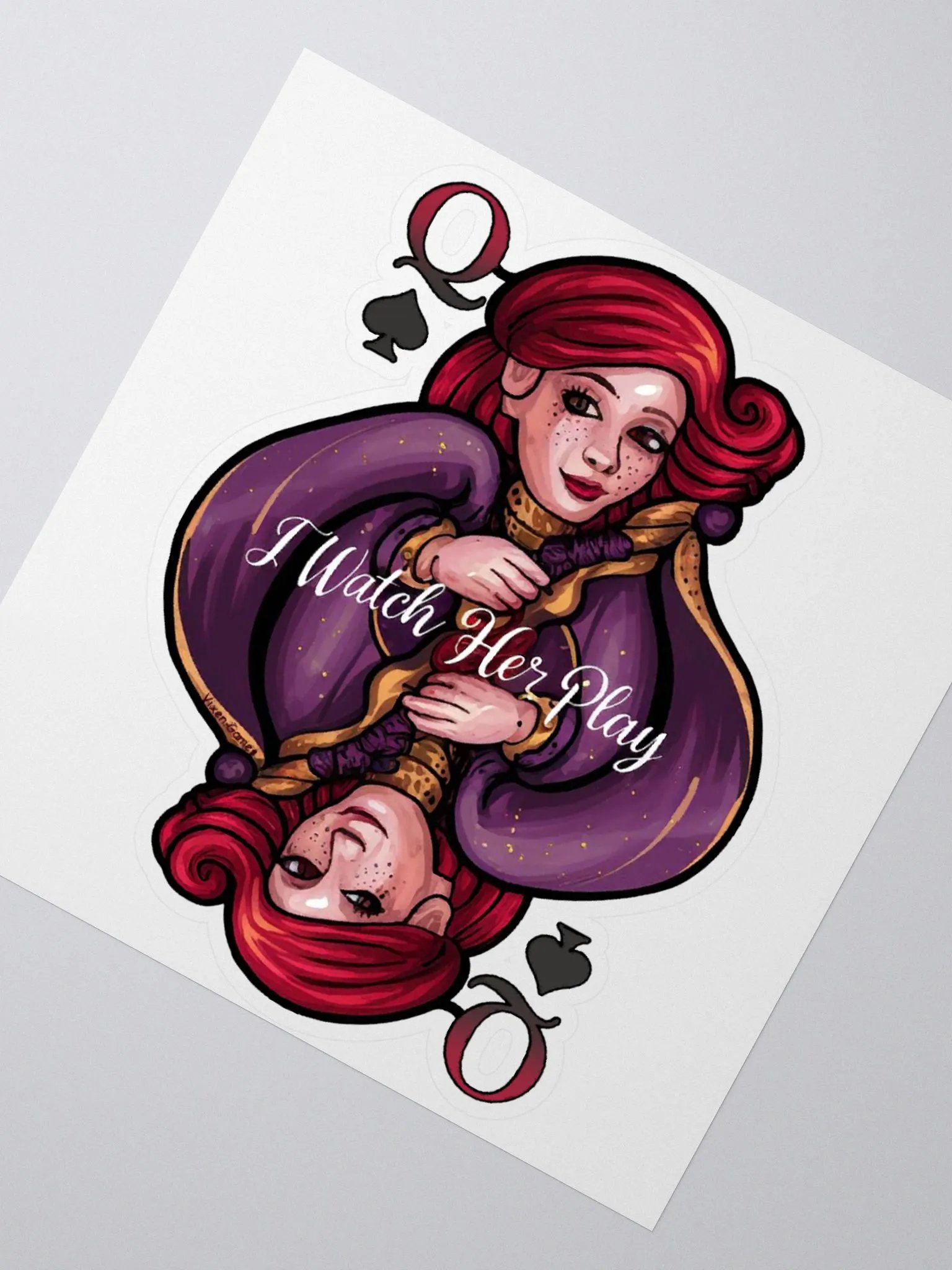 I watch her play QOS Hotwife Sticker. product image (4)