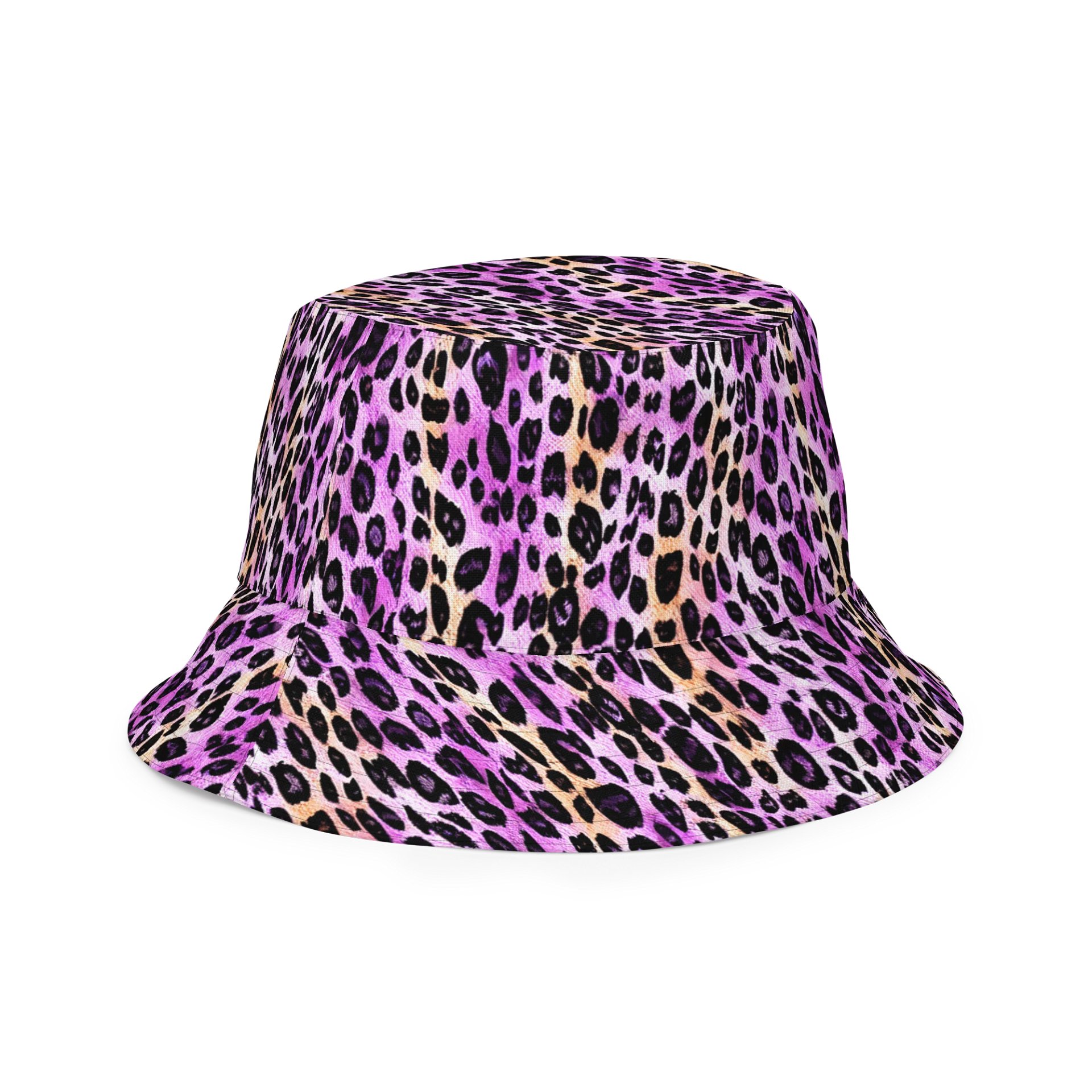 Purple Beige Leopard Hat product image (5)