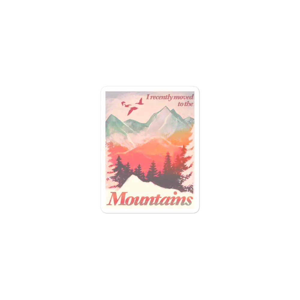 I Recently Moved to The Mountains Magnet product image (1)