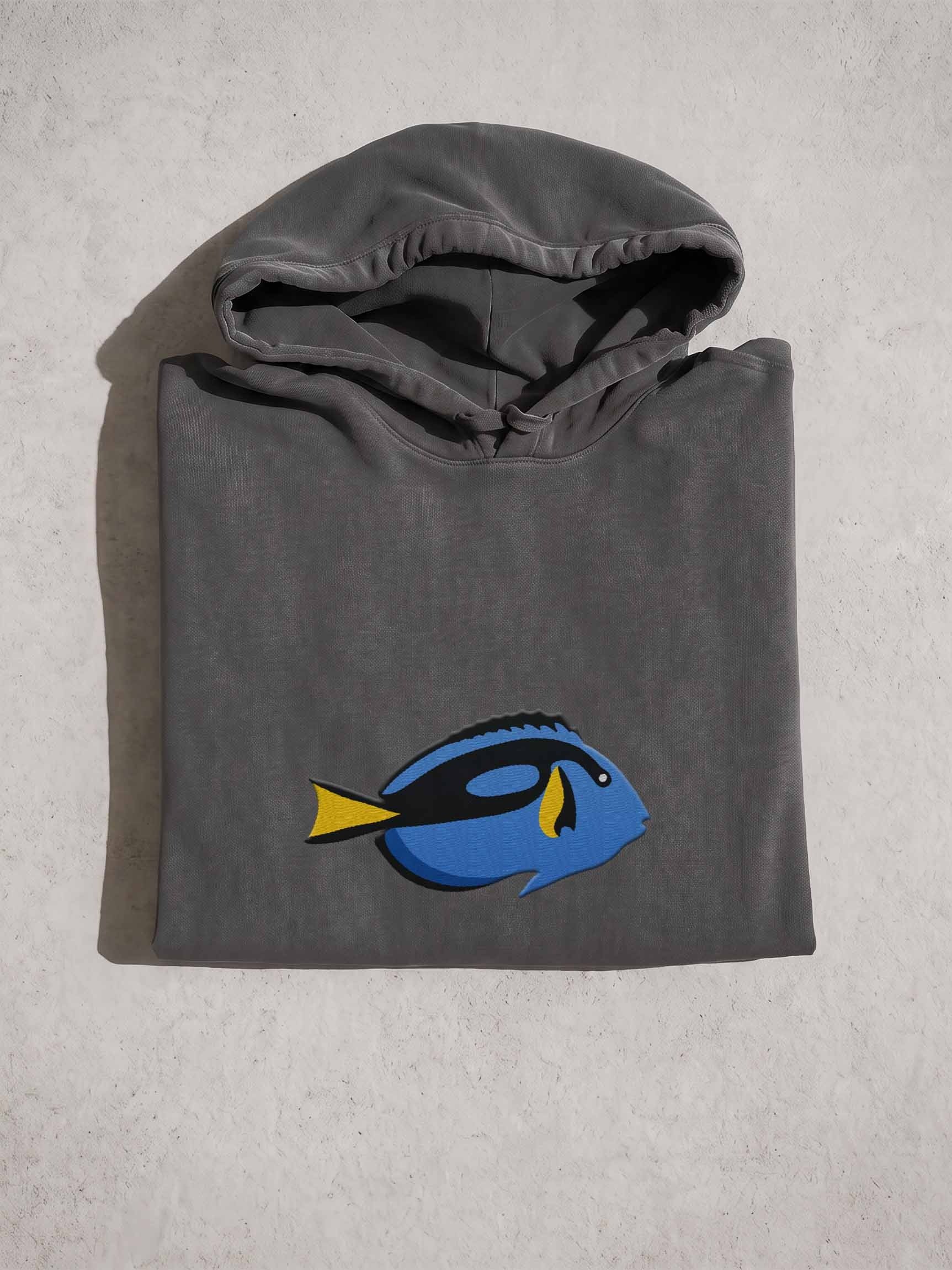 Blue Tang Premium Hooded Sweatshirt (Embroidered) for Reef and Marine Aquarium Lovers product image (1)