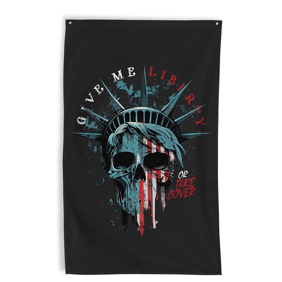 Give Me Liberty or Take Cover Wall Flag product image (1)