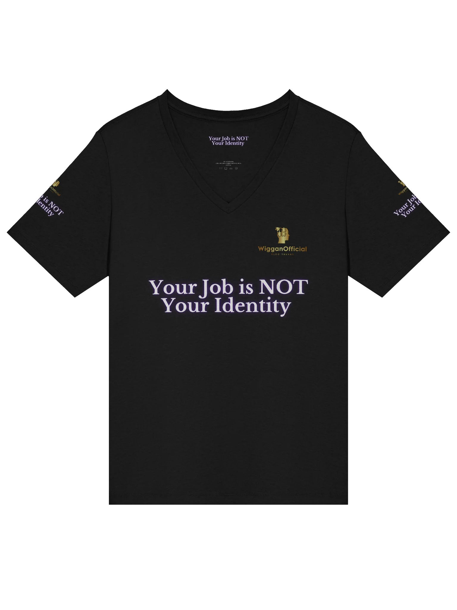WigganOfficial Your Job Is NOT Your Identity Women's Relaxed V-Neck T-Shirt product image (3)