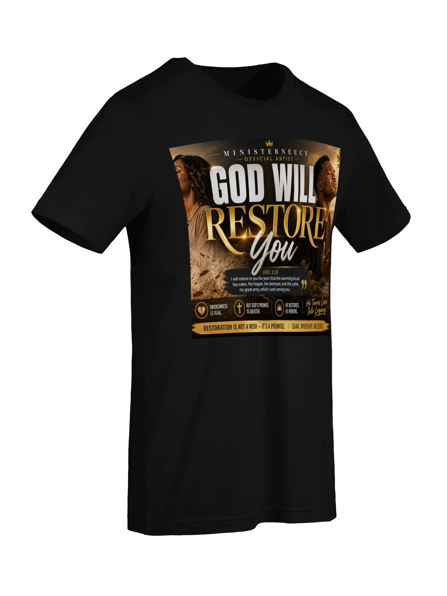 God Will Restore You Christian Worship Tee product image (7)
