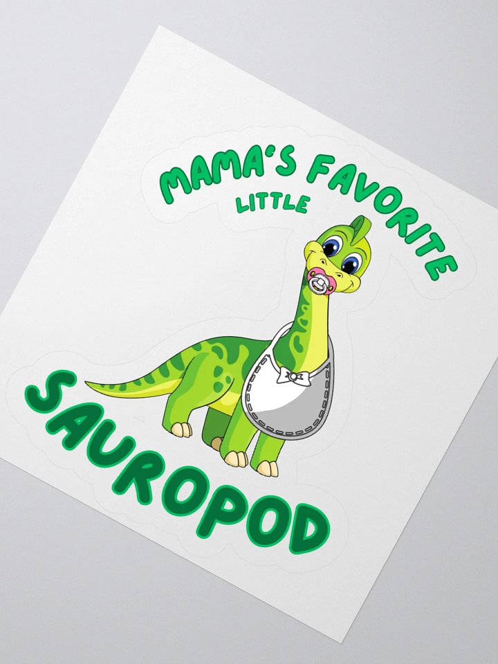 Mama's Favorite Little Sauropod - Kids Dinosaur Sticker product image (6)