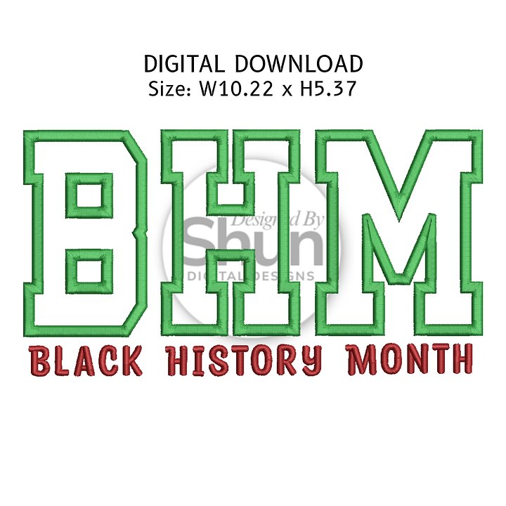 BHM Applique Embroidery Design product image (1)
