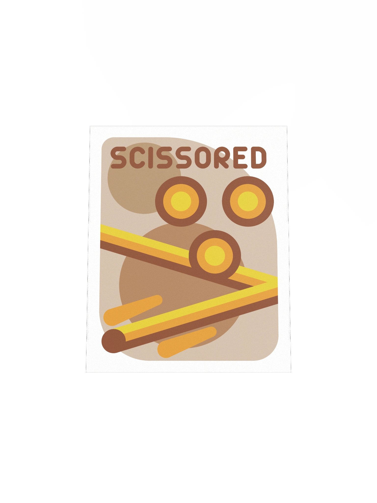 Scissored Poster - Orange/Red product image (4)