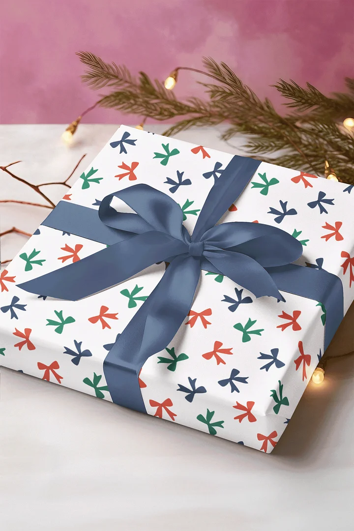Christmas Bows Wrapping Paper product image (1)