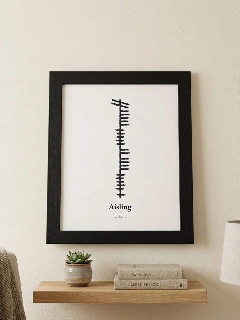 Aisling – Celtic Dream Ogham Framed Art Print product image (1)