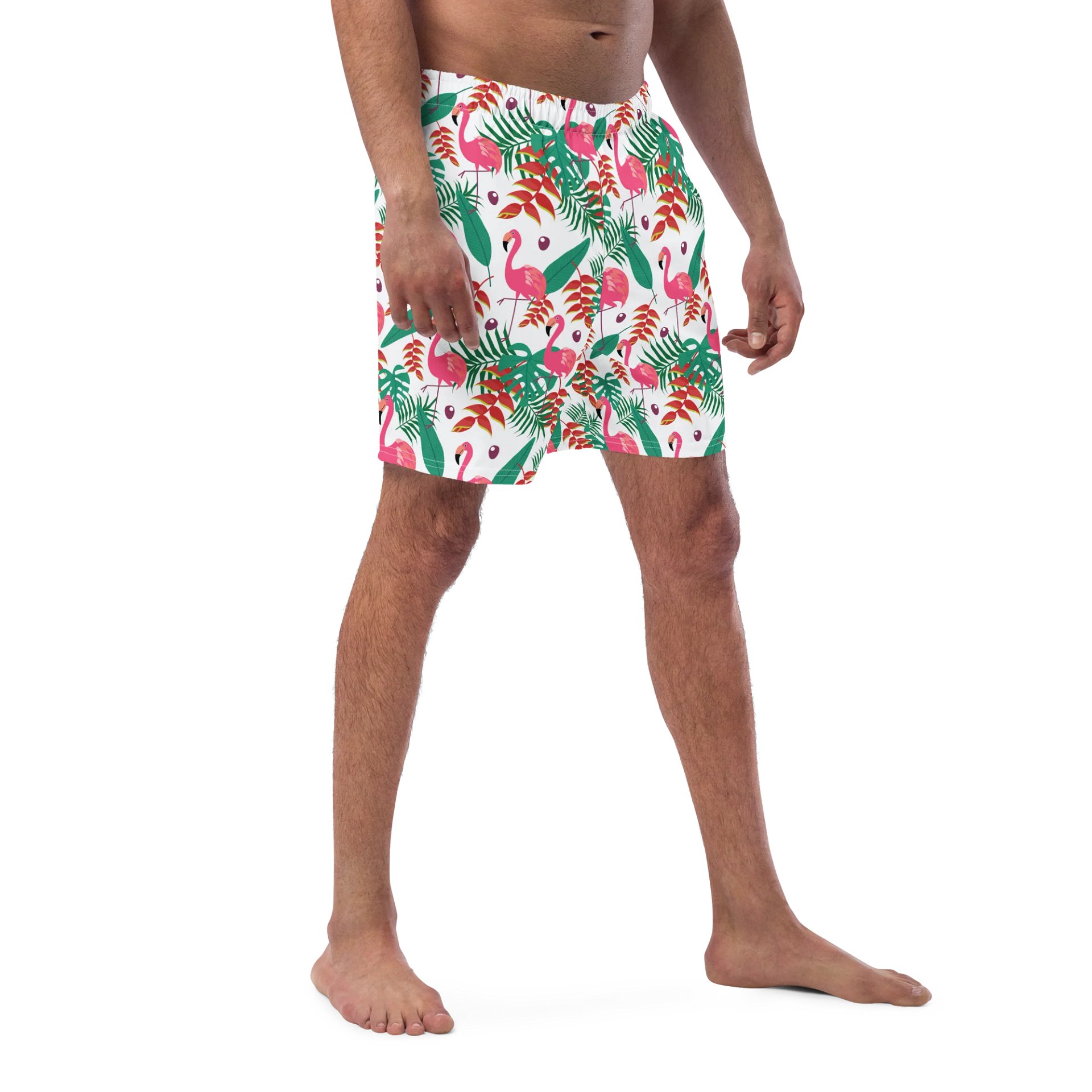 Flamingo Tropical Vibes Hawaiian Swim Trunks product image (4)