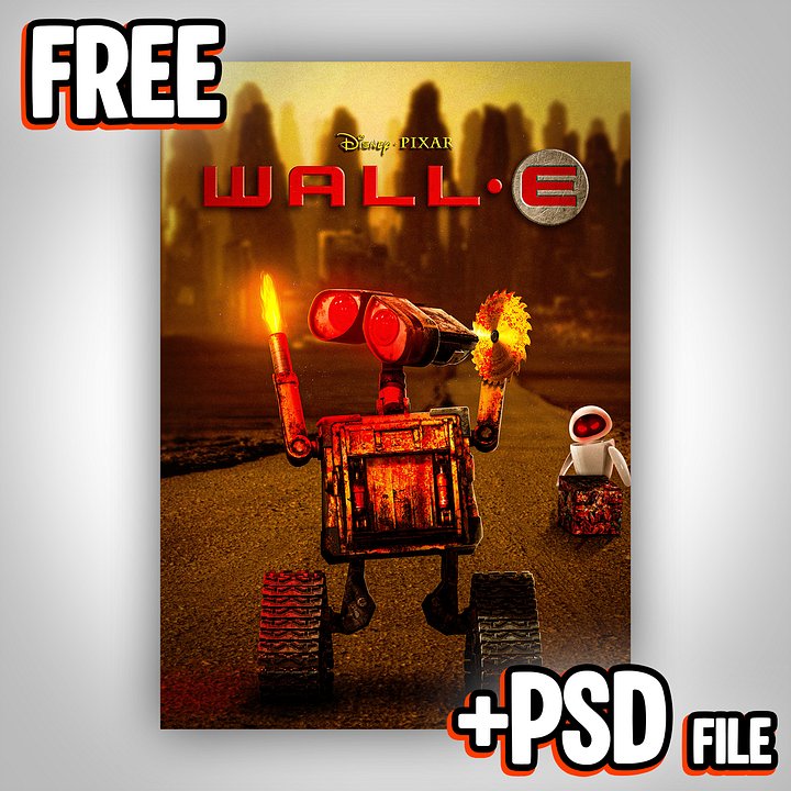 Wall-E Poster & PSD File product image (1)