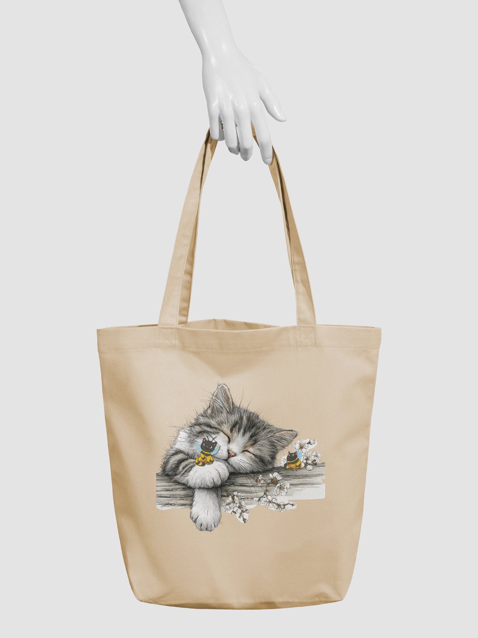 Sleeping Cat Tote Bag product image (5)