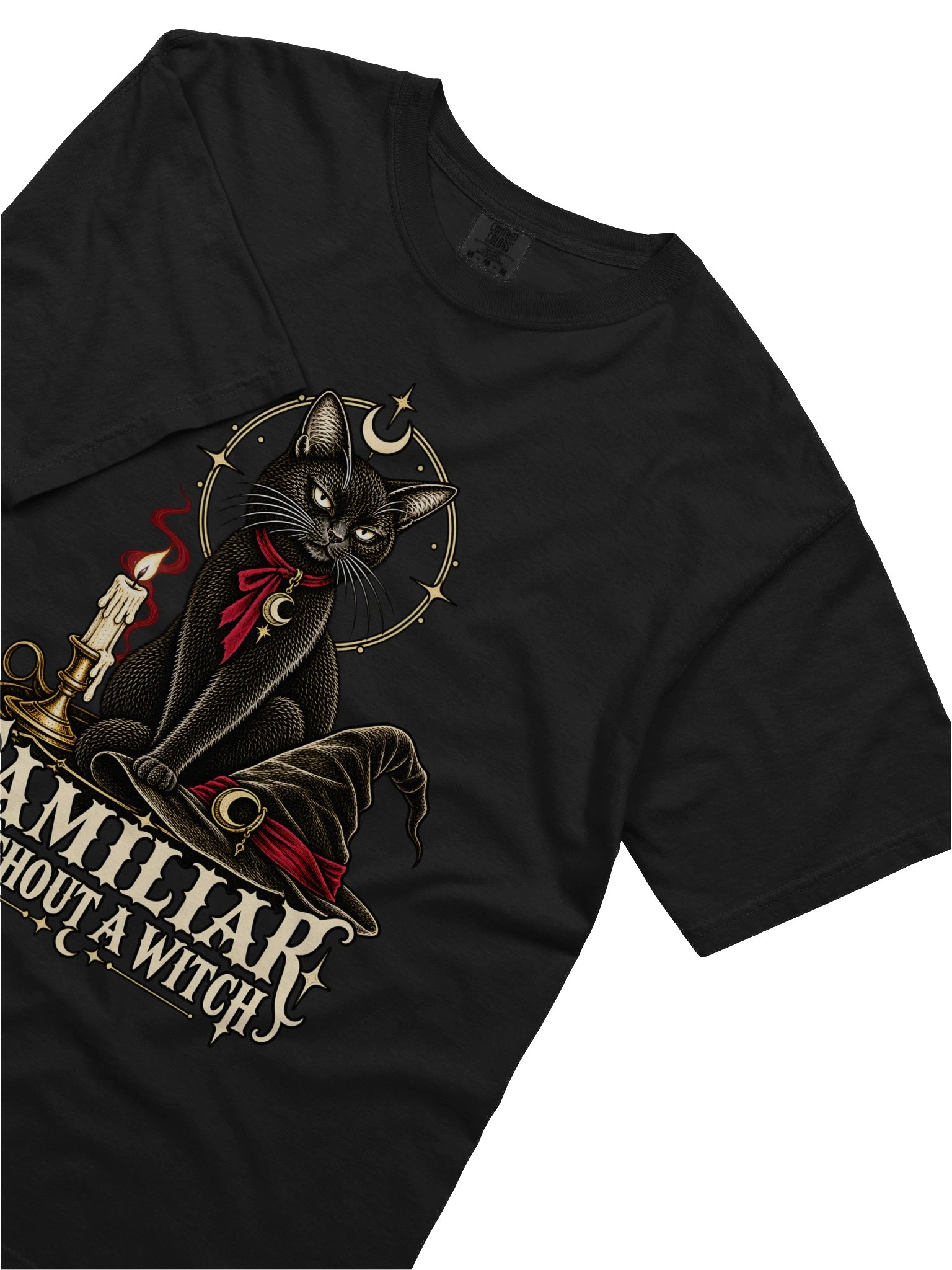 Familiar Without a Witch Cat T-Shirt product image (2)
