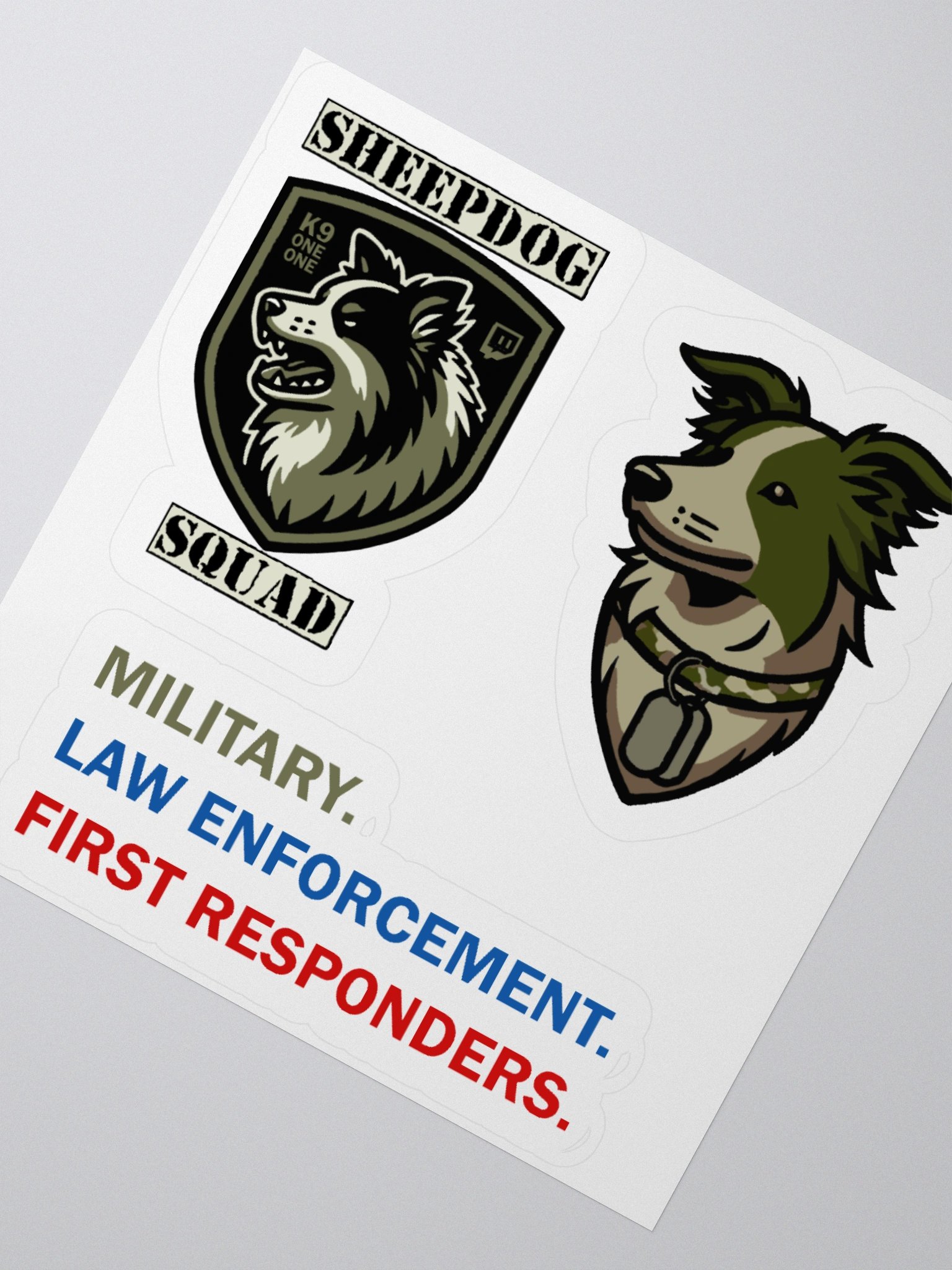 K9 Sheepdog Squad Sticker Set product image (4)