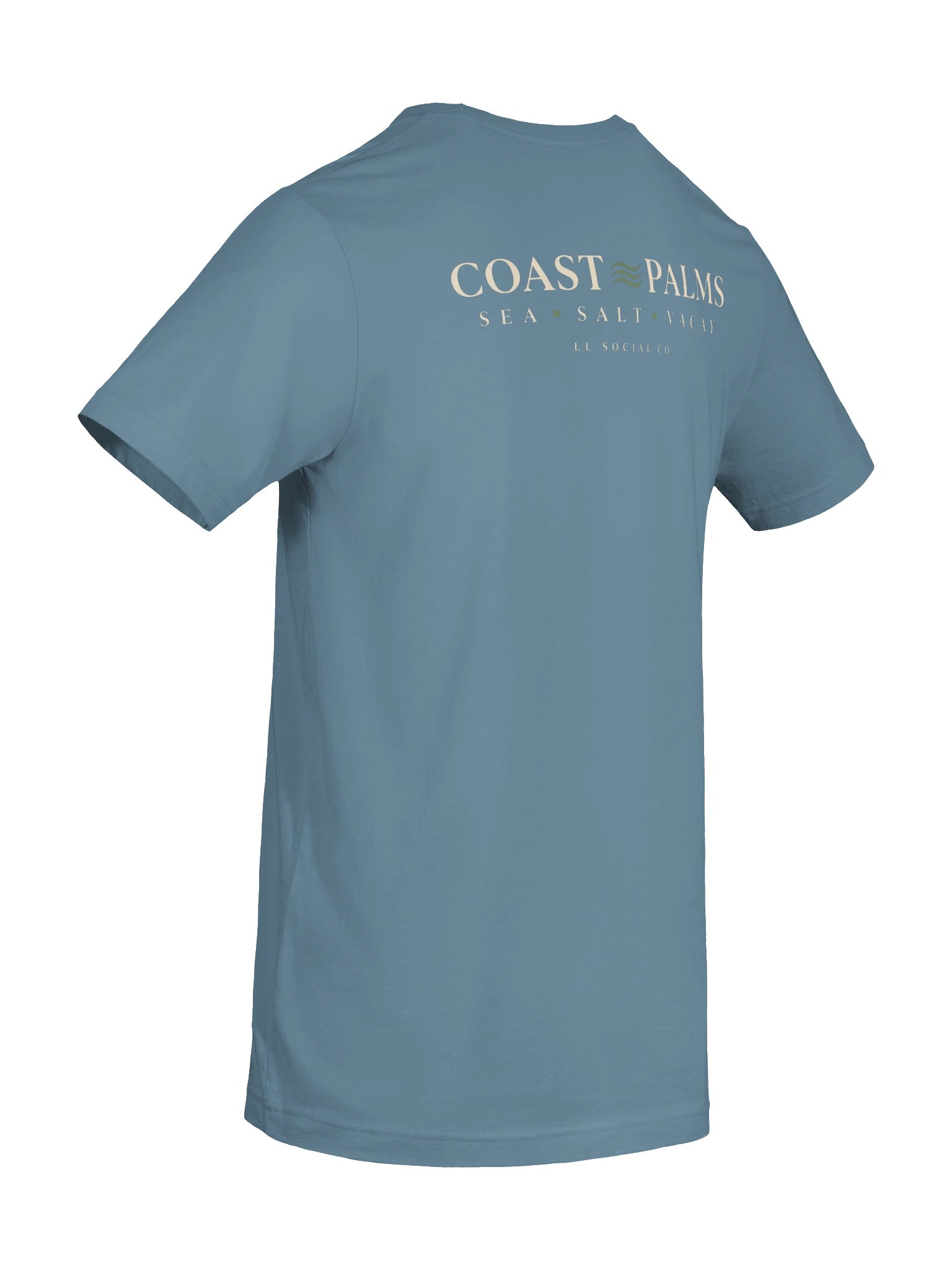LL Social Co. Coast Palms Essential Tee — Palm | Ivory product image (80)