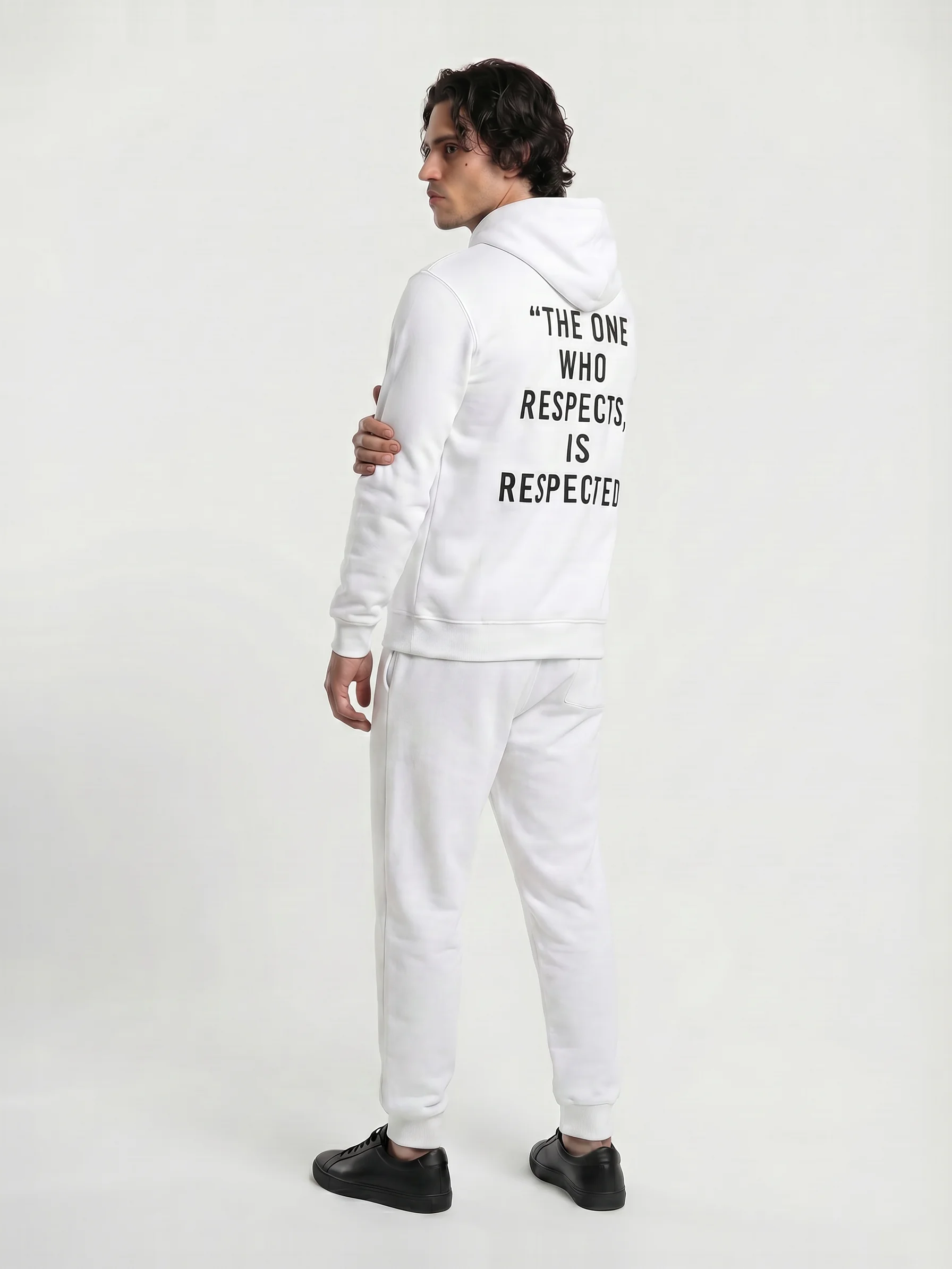 White Respect Hoodie product image (3)