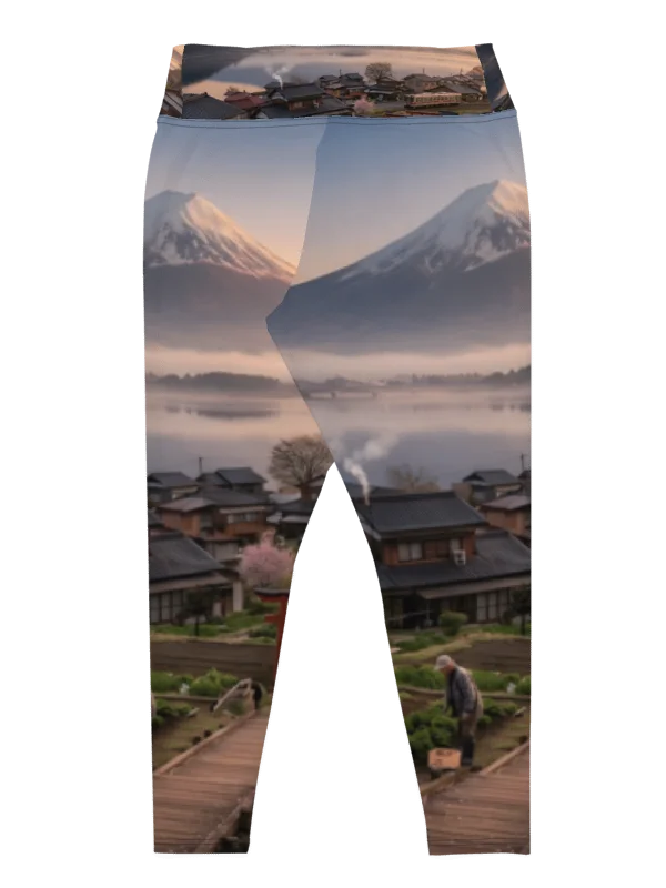 Mount Fuji Plus Size Leggings | Size-Inclusive Activewear product image (2)