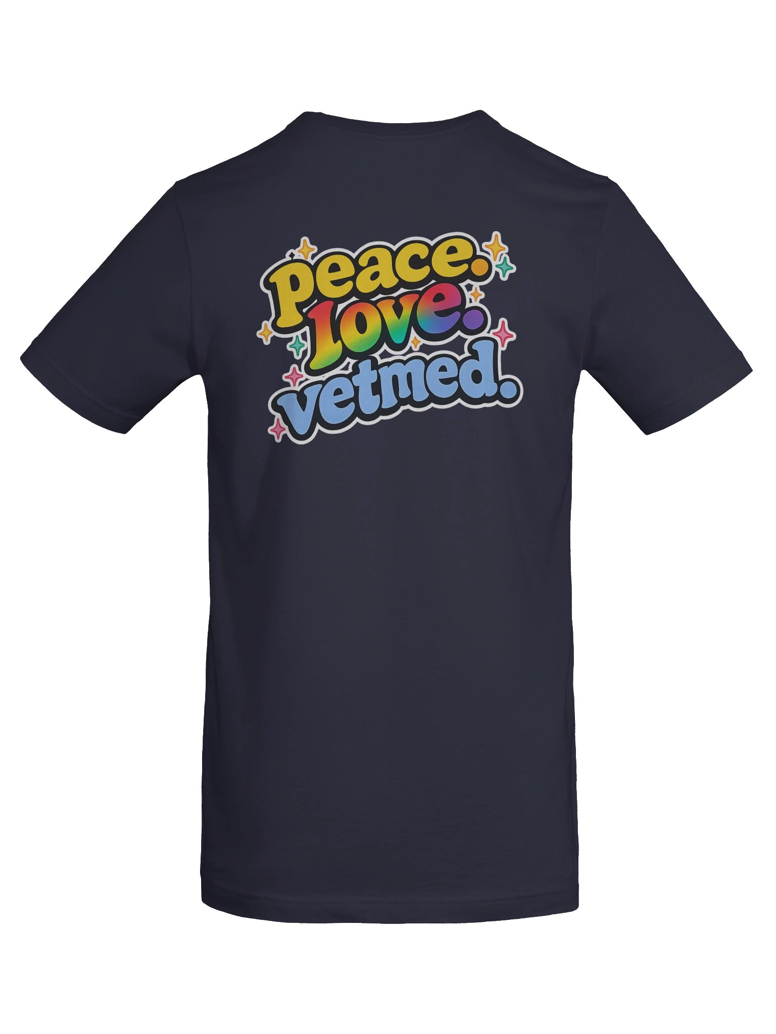Peace. Love. Vetmed. Navy T-Shirt product image (6)
